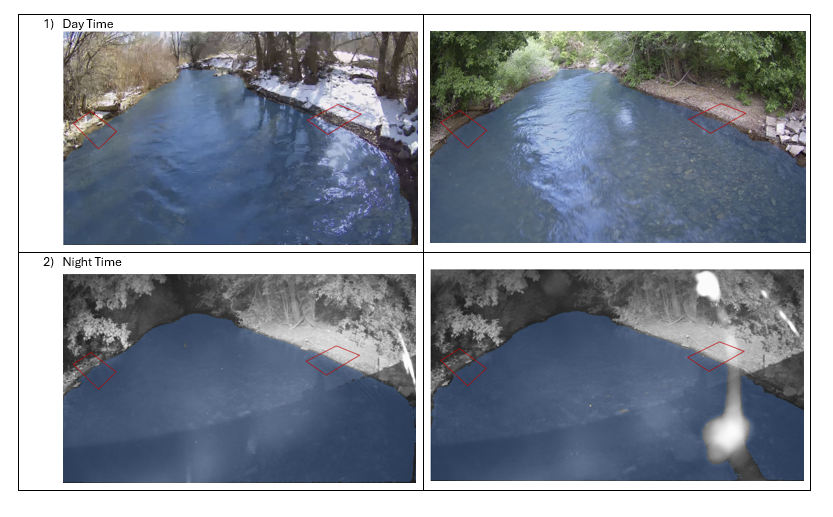 Segmented images by the Hydrocamcompute software