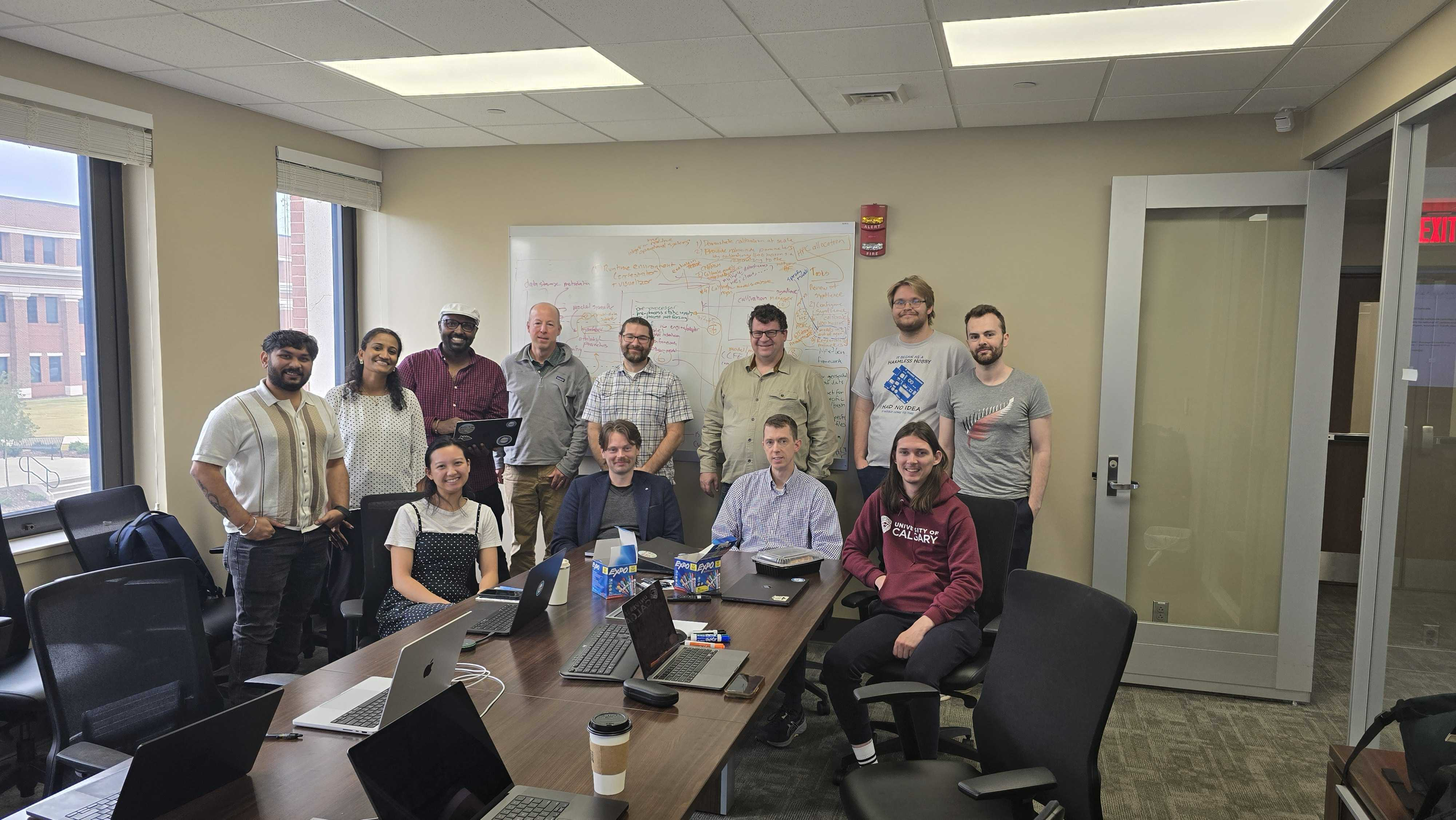 Group photo from the software integration meeting at the Alabama Water Institute